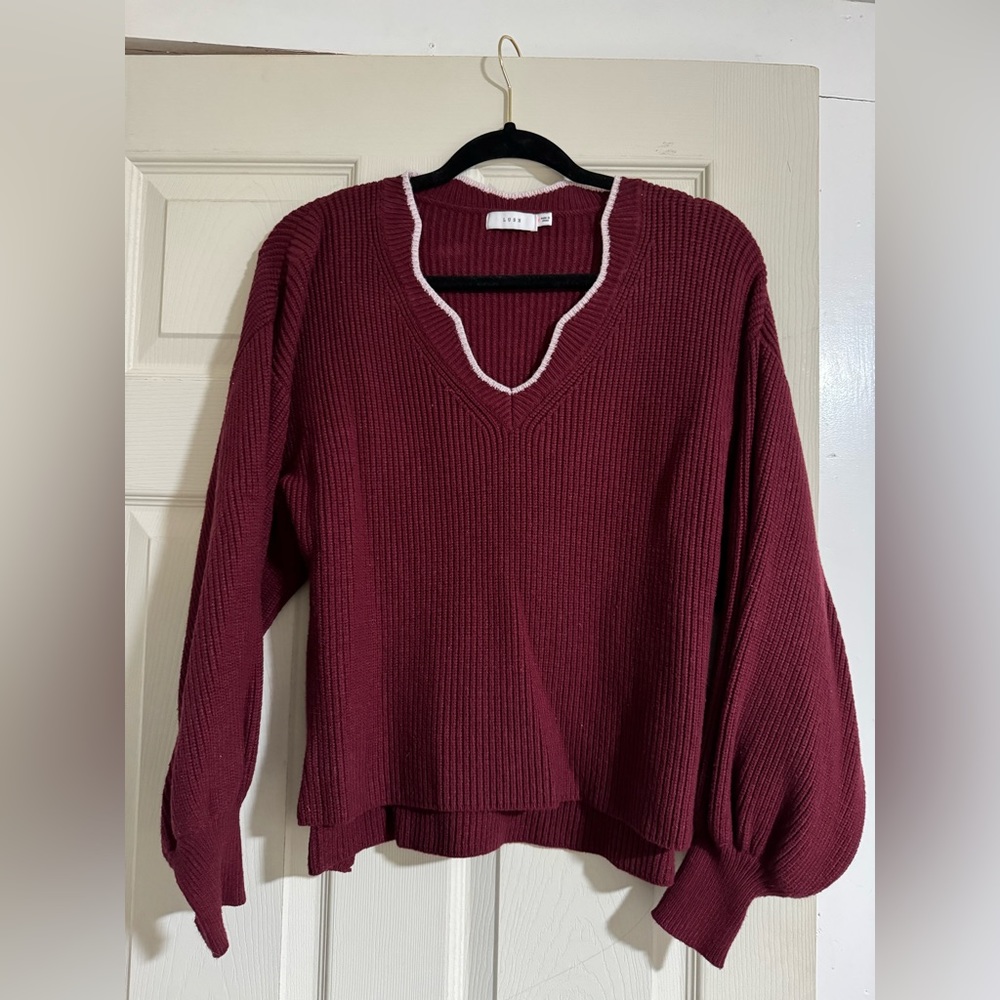 v neck sweater